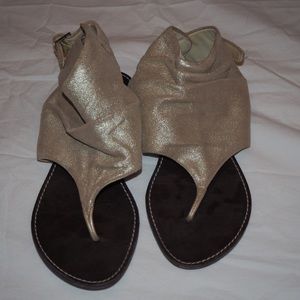 Silver & Gold Sparkle Sandals